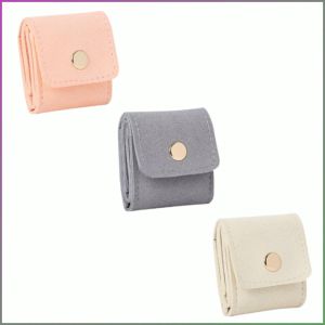 กระเป๋าเก็บเครื่องประดับ ทนต่อการขีดข่วน กล่องเก็บของ หรูหราเบาๆ ช่องเก็บของหลายช่อง ถุงกํามะหยี่