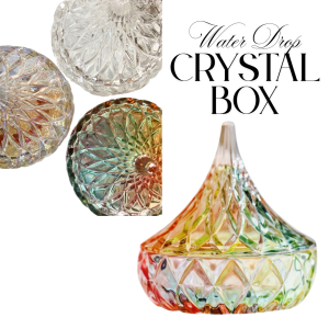SI Diamond Water Drop Crystal Box Crystal and Jewelry Storage Box Crystal Cleansing Box Beautiful Storage