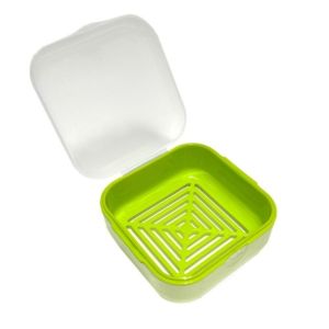 HEFEI Drainable Design Travel Soap Box Leak-proof Double-layer Soap Holder Portable Sealed Soap Case