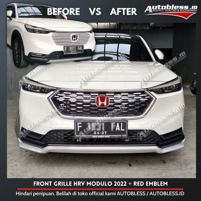 Hrv Modulo Grill Grille Honda HRV Modulo 2022 IMPORT BONUS Emblem RED HONDA ...