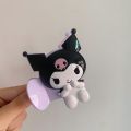 New Kawaii Kuromi My Melody Cinnamoroll Hair Clip Coiled Hair Clip Cartoon Cute Hair Accessories Accessory. 