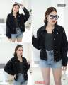Jacket แจ็คเก็ตยีนส์แขนยาว เสื้อคลุมยีนส์ เสื้อยีนส์สาวอวบ เสื้อยีนส์คอตตอนใส่ได้ทุกดอกาศ. 