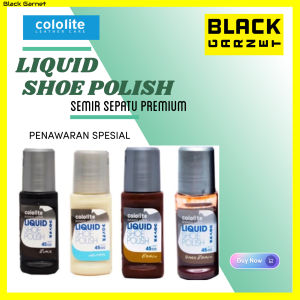 Semir Sepatu Kulit COLOLITE Shoe Liquid Polish Mengkilap Warna Hitam Coklat Putih 45 ml  Elegan Premium Sepatu Pria Wanita
