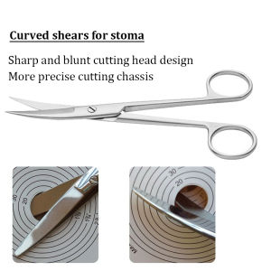 Ostomy Bag Scissors Stainless Steel Special Stoma Care Accessories Ostomy Care Tool 14cm