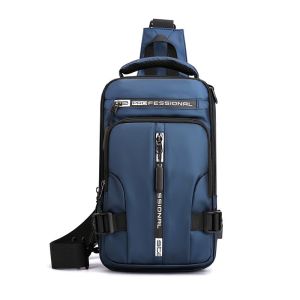 Mens multifunctional chest bag Fashion Casual Waterproof Small Backpack
