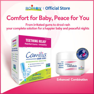 Boiron Camilia + Calendula Cream (Baby Teething Lifesaver Set): Teething Relief + Baby Barrier Cream