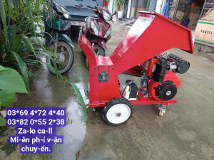 Máy băm nghiền cành cây làm phân vi sinh động cơ 13hp giá tốt
