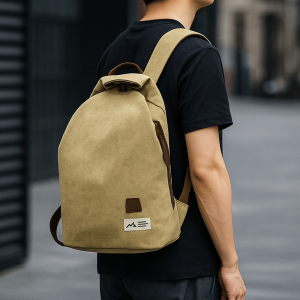 CRNGW ความจุขนาดใหญ่ กระเป๋าผ้าแคนวาส รูปแบบเรโทร ดีไซน์มินิมอล กระเป๋าสะพายข้าง แบบพกพา กระเป๋าถือ กระเป๋าสะพายข้างผู้ชาย แบบยูนิเซ็กซ์