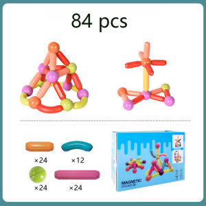 【AYNMER】Magnetic Stick Magnetic Toys For Kids Magnet Toys Magnectic Blocks 25/42/64/84/130PCS