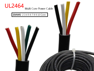2 3 4 5 6 7 8 9 10 lõi Hoàng Gia dây 20AWG nhiệt độ cao Dây tín hiệu PVC cách điện vỏ bọc cáp điện ul2464 3/2/1M Đen