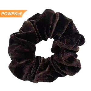 【PCWFKef】 Cổ Điển Nhung Scrunchie Cô Gái Tóc Đuôi Ngựa Chủ Lớn Đàn Hồi Cao Su Tóc Sợi Dây Thừng Phụ Nữ Tóc Tie Mềm Mũ Nón Thời Trang Tóc Phụ Kiện