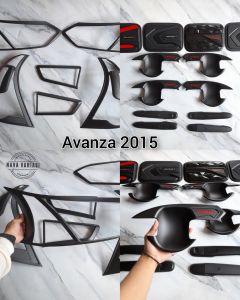 Paket Garnish Depan Belakang Outer Cover Door Handle Tank Cover Mobil All New Avanza 2015-2018 All Variant Premium