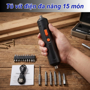【HCM/24H】Kích thước nhỏ sạc điện tuốc nơ vít Mini Pistol Drill Electric Starter Điện hàng loạt pin Drill Trang chủ vít