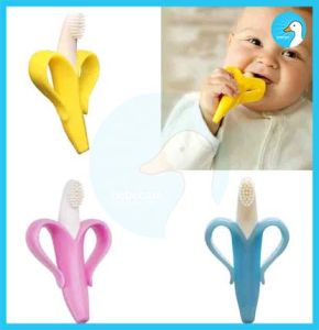 BebeCare 2In1 Silicone Corn Teether Toothbrush for Baby BT0022
