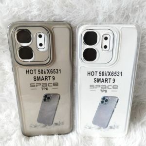 CASE SPACE TPU INFINIX HOT 9 PLAY/ HOT 10S/ HOT 30/ HOT 40/ HOT 40 PRO/ HOT 50 PRO 4G/ HOT 40I/ NOTE 30/ NOTE 30 PRO/ NOTE 40/ NOTE 40 PRO/ SMART 5/ SMART 7/ SMART 8/ SMART 9 SOFTCASE SILIKON CLEAR-BLACK TRANSFARAN