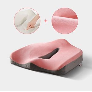 Sunveno Pregnant Woman Seat Cushion Pillow for Office Chair Memory Foam Pad Pregnancy Pillows Pain Relief Sit Longer Feel Better