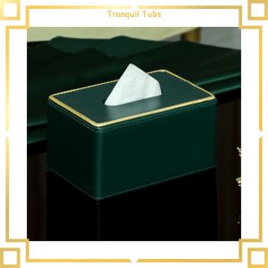 【Limited stock】 Tranquil Tissue Box Simple Luxury High-End Modern Living Room Household Dining Table Creative Design Sense Paper ins Style