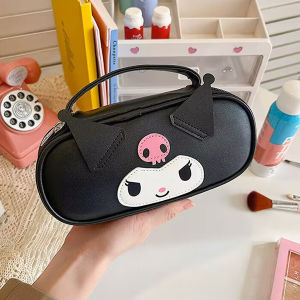 TEMPAT PENSIL PREMIUM SANRIO BAHAN PU / PENCIL CASE SANRIO / TEMPAT ALAT TULIS ANAK SEKOLAH BAHAN KULIT PU / KOTAK PENYIMPAN KUAS ALAT KOSMETIK DLL / COSMETIC POUCH