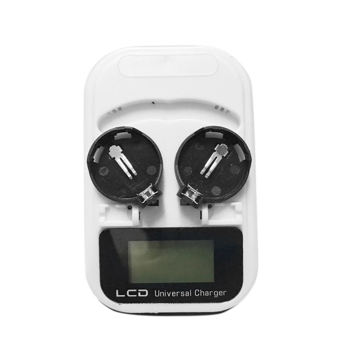 CARGADOR DE BATERÍA Botón 3.6V LCD para LIR2016/LIR2025/LIR2032/ML2016