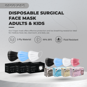 [SG STOCK] 3-Ply Surgical Face Mask | Medical Grade | Adult & Kids | BFE ≥99%