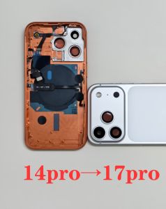 Diy housing For iPhone 14 Pro like 17 Pro Chassis 14 Pro Convert to 17 Pro 14 Pro Up To 17 Pro Backshell for All Model