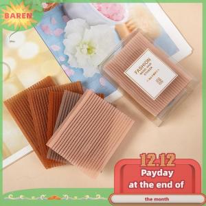 BAREN 10ชิ้นสติกเกอร์แฟชั่นติดหน้าม้าด้านหน้าแบบใหม่แผ่นปะติดแผ่นสติกเกอร์สีพาสเทลหน้าม้าเทปมายากลของขวัญสำหรับสาวๆ