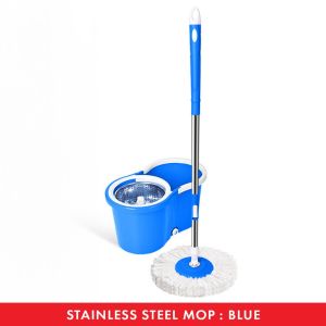 F&F: Spin Mop with Bucket & Wheels and Mop Pad / Mop Lantai / Mop Set / Floor Mop