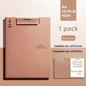 SUNNY BAR Durable Dual-use Plate Clamp Thickened Waterproof Multifunction Clipboard Strong A4 Size Plastic File Folder Office