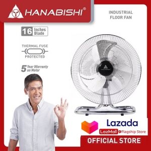 Hanabishi Industrial Floor Fan HIFF-1600 | 16" Industrial Floor Fan Desk Fan Electric Fan HIFF1600 HIFF 1600