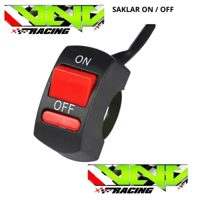 SAKLAR 2 FUNGSI ON OFF MOTOR UNIVERSAL 2 KABEL BISA UNTUK PEMASANGAN TAMBAHAN VARIASI LAMPU TEMBAK DLL