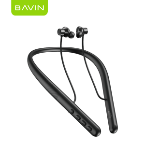 BAVIN BH72 Hi-Fi Bluetooth 6.0 Magnetic Neckband Sports Headphones w/ Volume Control & Built-in Microphone