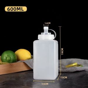 [HCM] Chai nhựa đựng sốt/mứt có nắp có chia vạch 600ml/800ml/1000ml-TyHome