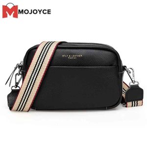 MOJOYCE Fashion Vintage Shoulder Bag Genuine Leather Female Solid Color Phone Pouch Crossbody Casual Travel Shopping Handbag Purse