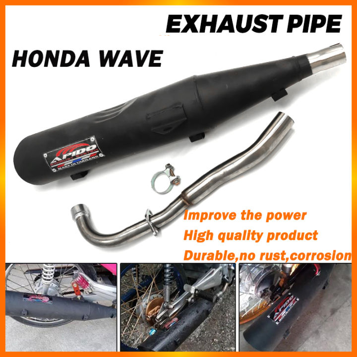 E&M Wave 100 / 110 / 125 Exhaust System Muffler Tailpipe Rear Pipe For