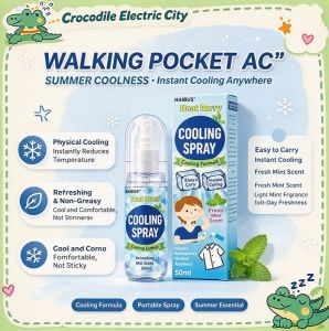 Japan Cooling Menthol Body Spray 50ml Instant -20℃ Cooling Spray Summer Heat Relief for Clothing & Body
