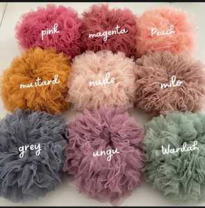 cepol Hijab Antipusing  Scrunchie Tile Jumbo Harga lusinan 12 Pcs Cepol Tile Lusinan