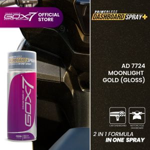 Gox7 Dashboard Spray+ Series 400ml Aerosol Spray Paint-Car & Motor Dashboard Paint-Primerless-Tahan Lama-Plastic PaintMild and effective