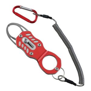 RIVVY Portable Fishing Tackle Lip Clip Grabber Tool Fishing Plier Fish Grip Fish Controller Fish Grip Lip Clamp Fishing Gripper