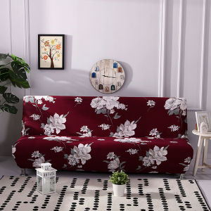 ❤Quick delivery+COD❤ High quality Printed 160-190CM Sofa Bed Cover Universal Size Armless Sofa Bed Cover Tight Wrap Slip-resistant Elastic Stretch Furniture Slipcovers