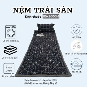 Nệm văn phòng 80*200cm - Nệm trải sàn hỗ trợ lưng thoáng khí dễ gấp gọn và vệ sinh
