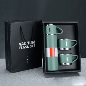 Bộ Bình Giữ Nhiệt Có Kèm 2 Cốc 500ML - Fullbox Làm Quà Tặng Sang Trọng - Chất Lượng Cao