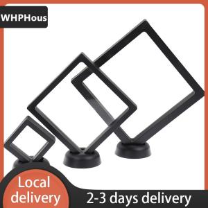 [COD] WHPHous Ship within 24 hours Square 3D Floating Jewelry  Display Frame Holder Box Case w  Stand