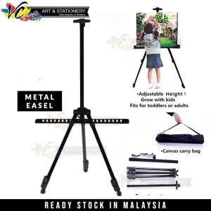 VC Art Aluminium Easel Display Tripod 125cm (Lightweight Display Tripod Stand With Free Carry Case) Pemegang Esel