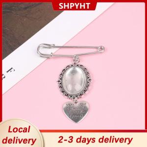 [COD] SHPYHT Local delivery Ship within 24 hours Wedding Bouquet Photo Charm DIY Pin Brooch Lacy Frame Charm Oval Picture Frame with Pendant for Bridal Wedding Party