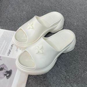 Cross-Pattern 9CM Thick-Soled Slippers For Women New Summer Outdoor Wear Eva Height-Increasing Casual Versatile And Fashionable