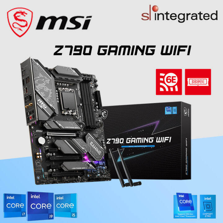 MSI Z790 GAMING WIFI DDR5 ATX Gaming Motherboard + Intel 14th Gen ...