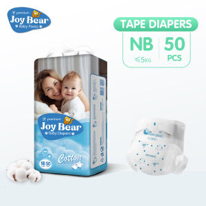 JOy Bear 50pcsBaby Diapers Pant/Tape  Breathable Thick Baby Disposable Diapers (NB-XXXL) Pull-up Pants Baby diaper