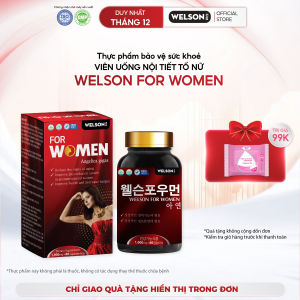 Thực phẩm bảo vệ sức khoẻ Viên uống Nội Tiết Tố Nữ Welson For Women Hỗ Trợ Cải Thiện Sinh Lý Nữ Hộp 60 Viên