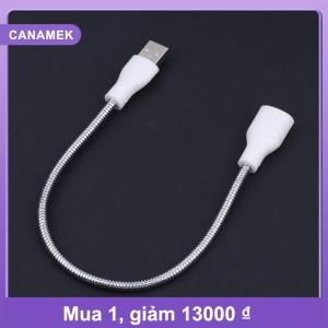 【CANAMEK】 USB Cáp Mở Rộng LED Ánh Sáng Fan Cung Cấp Điện Adapter Nam Cho Nữ Cáp Kim Loại Linh Hoạt Ống Dây Cho Bàn Đèn Ánh Sáng Ban Đêm