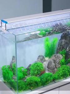 Table Top Fish Tank Set Aquarium Fish Tank Set Aquarium Water Tank Three-in-One Ultra-White Glass Back Filter Fish Tank Set Aquarium Water Tank